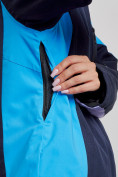 Оптом Горнолыжный костюм женский большого размера зимний синего цвета 03963S в Екатеринбурге, фото 7