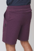 Оптом Летние шорты трикотажные мужские коричневого цвета 050620K в Перми, фото 10