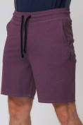 Оптом Летние шорты трикотажные мужские коричневого цвета 050620K в Сочи, фото 13