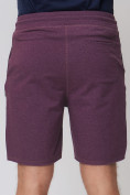 Оптом Летние шорты трикотажные мужские коричневого цвета 050620K в Перми, фото 14
