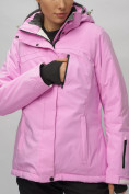 Оптом Горнолыжный костюм женский розового цвета 0507R в Перми, фото 12