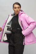 Оптом Горнолыжный костюм женский розового цвета 0507R в Екатеринбурге, фото 18