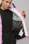 Оптом Горнолыжный костюм женский розового цвета 0507R в Уфе, фото 19
