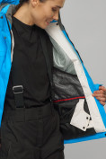 Оптом Горнолыжный костюм женский синего цвета 0507S, фото 17