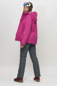 Оптом Горнолыжный костюм женский фиолетового цвета 051895F, фото 7
