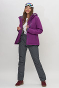 Оптом Горнолыжный костюм женский темно-фиолетового цвета 051895TF, фото 8
