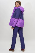Оптом Горнолыжный костюм женский фиолетового цвета 051901F, фото 11