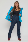 Оптом Горнолыжная костюм женский большого размера синего цвета 052012S, фото 12