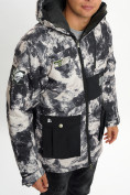 Оптом Молодежная зимняя куртка мужская бежевого цвета 059B в Казани, фото 6