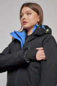 Оптом Горнолыжная куртка женская зимняя черного цвета 05Ch в Казани, фото 11