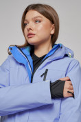 Оптом Горнолыжная куртка женская зимняя фиолетового цвета 05F в Екатеринбурге, фото 4