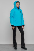 Оптом Горнолыжная куртка женская зимняя синего цвета 05S в Екатеринбурге, фото 18
