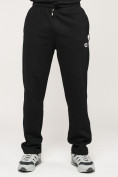 Оптом Брюки штаны спортивные с карманами мужские черного цвета 061Ch в Казани, фото 13