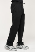 Оптом Брюки штаны спортивные с карманами мужские черного цвета 061Ch в Казани, фото 14
