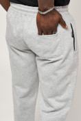 Оптом Брюки штаны спортивные с карманами мужские светло-серого цвета 061SS, фото 14