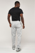 Оптом Брюки штаны спортивные с карманами мужские светло-серого цвета 061SS, фото 4