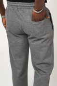 Оптом Брюки штаны спортивные с карманами мужские серого цвета 061Sr, фото 11