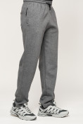 Оптом Брюки штаны спортивные с карманами мужские серого цвета 061Sr, фото 14