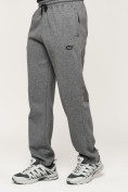 Оптом Брюки штаны спортивные с карманами мужские серого цвета 061Sr, фото 15
