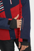 Оптом Горнолыжный костюм мужской красного цвета 077012Kr, фото 10