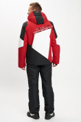 Оптом Горнолыжный костюм мужской красного цвета 077016Kr, фото 5