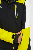 Оптом Горнолыжный костюм мужской желтого цвета 077018J, фото 8