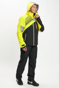 Оптом Горнолыжный костюм мужской желтого цвета 077019J, фото 7