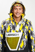 Оптом Горнолыжный костюм анорак мужской желтого цвета 077027J в Екатеринбурге, фото 6