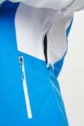 Оптом Горнолыжный костюм женский синего цвета 077030S в Казани, фото 10
