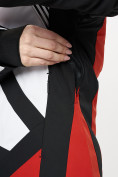 Оптом Горнолыжный костюм женский красного цвета 077031Kr, фото 8