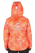 Оптом Куртка горнолыжная женская оранжевого цвета 78O, фото 4