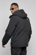 Оптом Горнолыжная куртка мужская УЦЕНКА черного цвета 0816Ch, фото 2