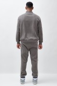 Оптом Олимпийка мужской демисезонный на флисе УЦЕНКА серого цвета 0879Sr, фото 6