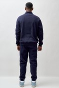 Оптом Брюки мужские демисезонные на флисе УЦЕНКА темно-синего цвета 0881TS, фото 4