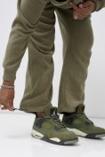 Оптом Брюки мужские демисезонные на флисе УЦЕНКА хаки цвета 0883Kh, фото 2
