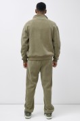 Оптом Брюки мужские демисезонные на флисе УЦЕНКА хаки цвета 0883Kh, фото 4