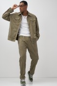 Оптом Брюки мужские спортивные УЦЕНКА хаки цвета 0897Kh