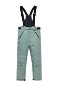 Оптом Брюки горнолыжные детские для мальчика УЦЕНКА зеленого цвета 0903Z