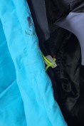 Оптом Горнолыжная куртка женская большого размера УЦЕНКА голубого цвета 0904Gl, фото 6