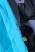 Оптом Горнолыжная куртка женская большого размера УЦЕНКА голубого цвета 0904Gl, фото 7