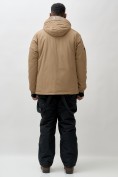 Оптом Горнолыжная куртка мужская УЦЕНКА бежевого цвета 0915B, фото 9