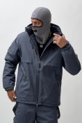 Оптом Горнолыжная куртка мужская УЦЕНКА темно-серого цвета 0915TC, фото 5