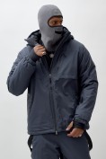 Оптом Горнолыжная куртка мужская УЦЕНКА темно-серого цвета 0915TC, фото 6