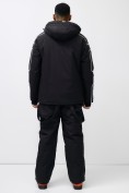 Оптом Горнолыжная куртка мужская УЦЕНКА черного цвета 0916Ch, фото 9