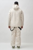 Оптом Горнолыжная куртка мужская УЦЕНКА белого цвета 0919Bl, фото 10