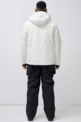 Оптом Горнолыжная куртка мужская УЦЕНКА белого цвета 0920Bl, фото 8