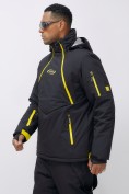 Оптом Горнолыжная куртка мужская УЦЕНКА черного цвета 0920Ch, фото 3