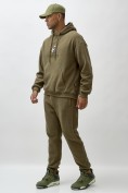 Оптом Брюки мужские демисезонные на флисе УЦЕНКА хаки цвета 0922Kh, фото 2