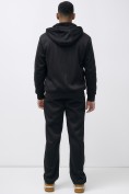 Оптом Брюки мужские демисезонные на флисе УЦЕНКА черного цвета 0931Ch, фото 2