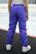 Оптом Брюки подростковые зимние для девочки УЦЕНКА фиолетового цвета 0934F, фото 5